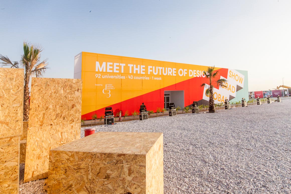 Global Grad Show Design Week Arcum Structure | Event Rentals Dubai | Electra