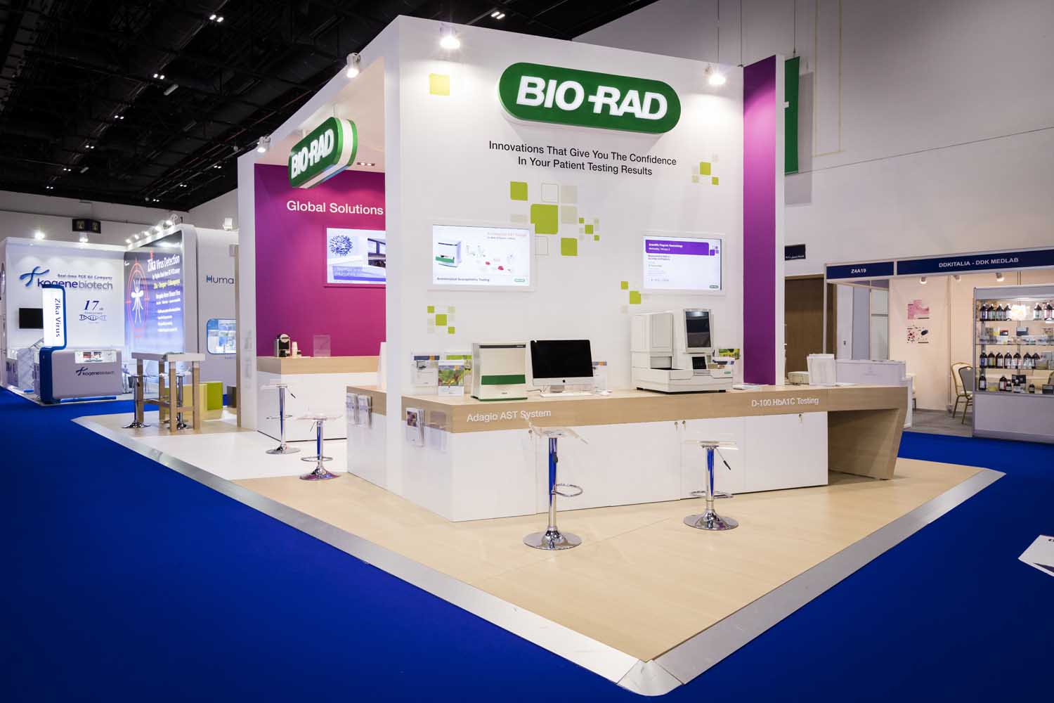 Biorad Phileog Exhibition Stand at Medlab 2017