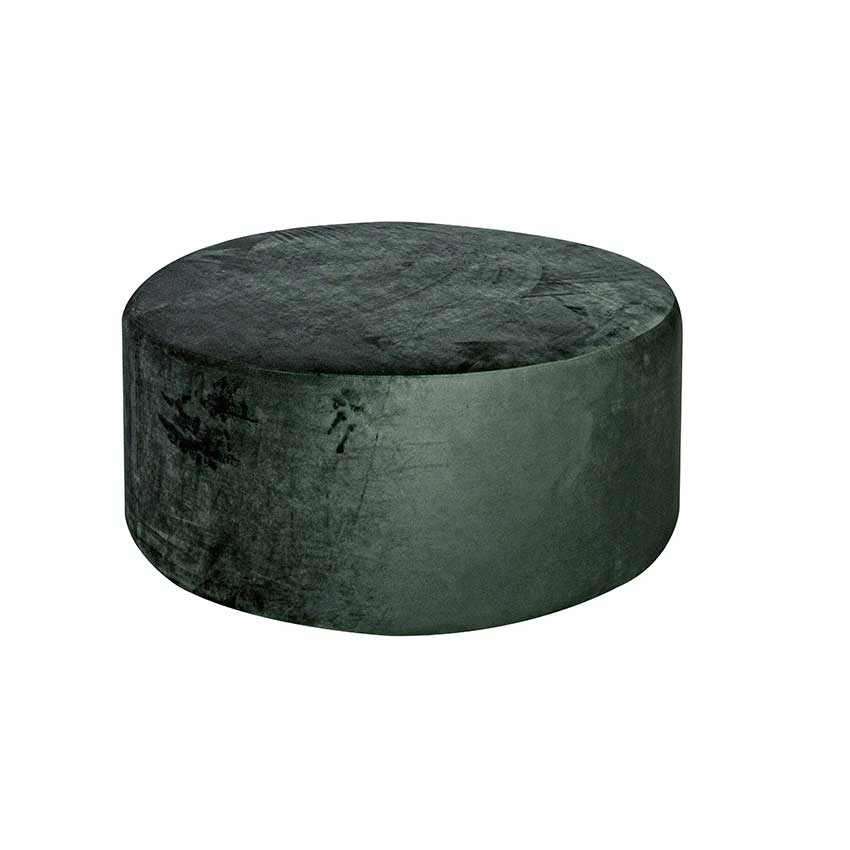 PRKBF_Round Ottoman_Dark Green
