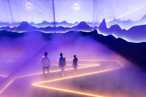 Swiss Pavilion Mountain Scenery Fit-out (Expomobilia - Swiss Pavilion)