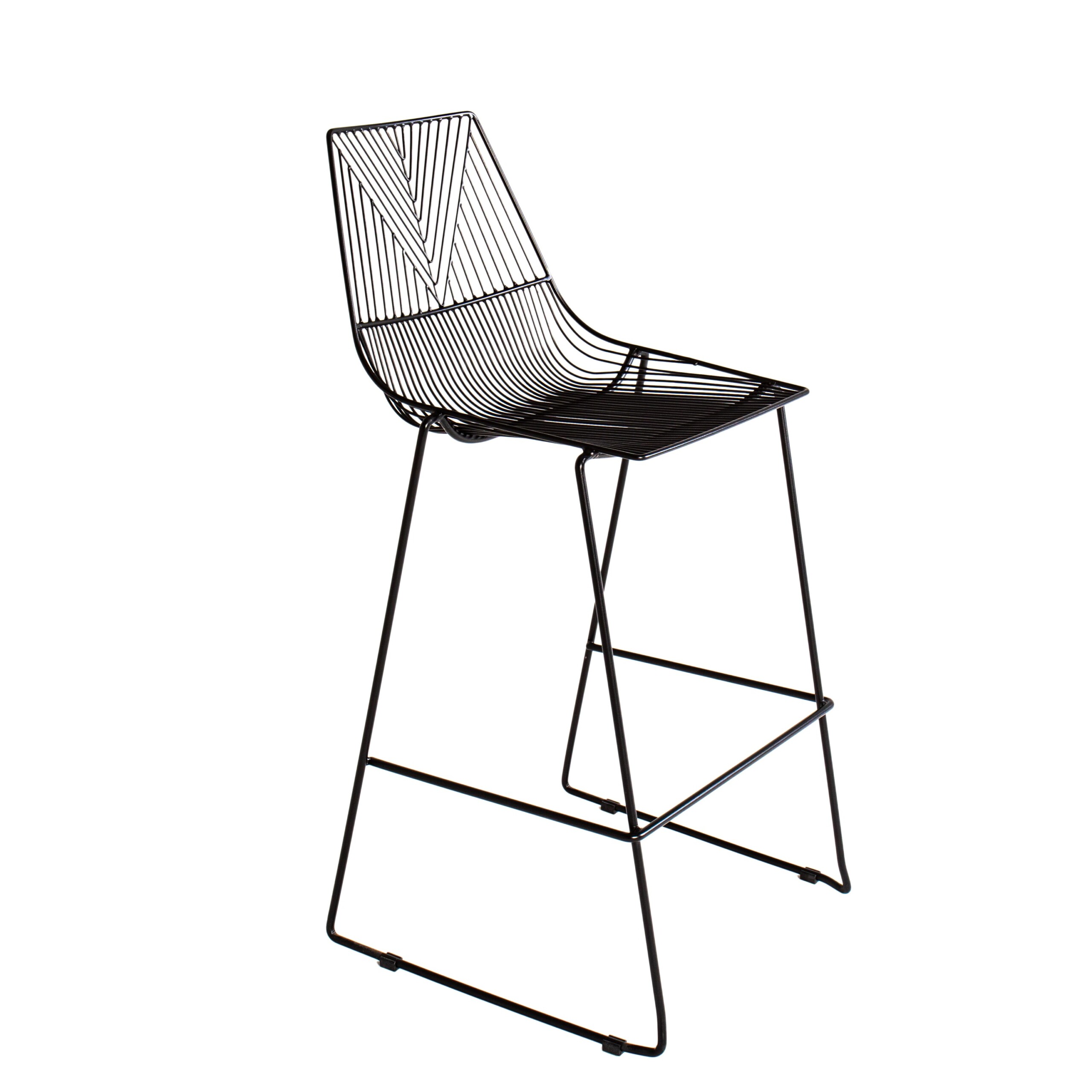Geometric Stool Black