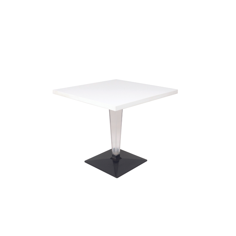 White Square Table Laminate
